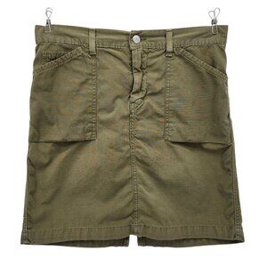 Vintage Lucky Brand Womens 8/29 Skirt Dungarees Green Mini A-Line Retro